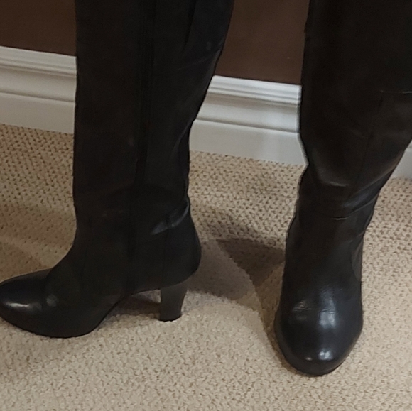 Leather Wide Calf/Width Tall Boots - Picture 5 of 9